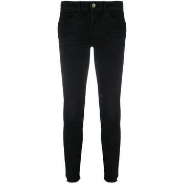 cropped slim-fit jeans