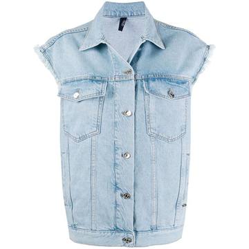 oversized denim gilet