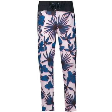 printed tapered trousers