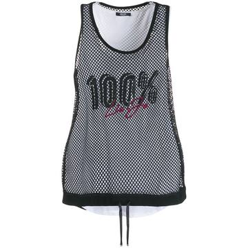 mesh panel tank top