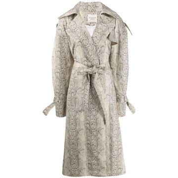 Dana python trench coat