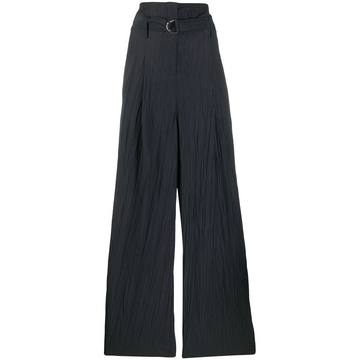 slit wide-leg trousers