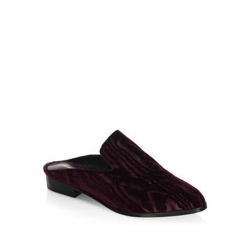 Alice Textured Velvet Mules