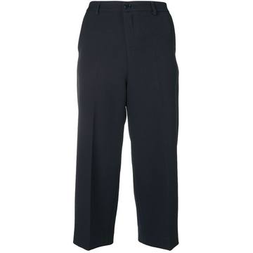 cropped high waisted trousers