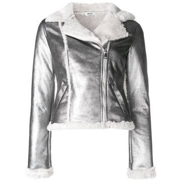 shearling biker jacket