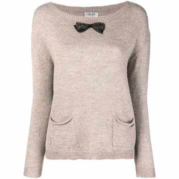 bow embellished sweater