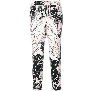 floral print trousers