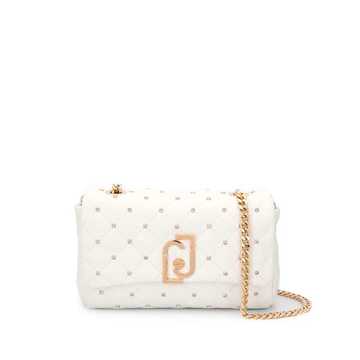 small quilted diamanté cross body bag