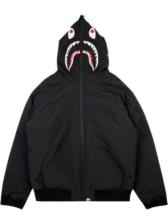 Shark hooded down jacket展示图