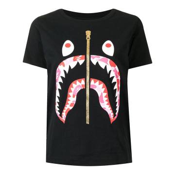 鲨鱼印花T恤