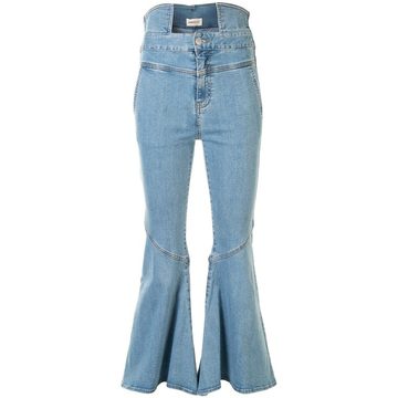 high-rise flared jeans