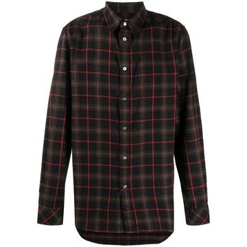 check button-down shirt