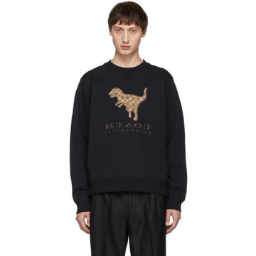 Black Signature Rexy Sticker Sweatshirt