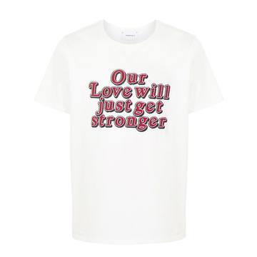 our love will just get stronger 印花T恤