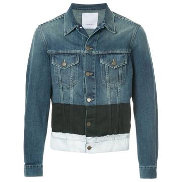 colour block denim jacket