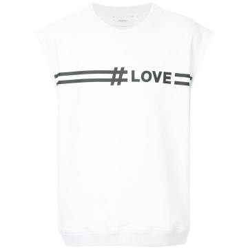 Love slogan sleeveless top