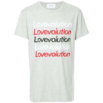 slogan print T-shirt