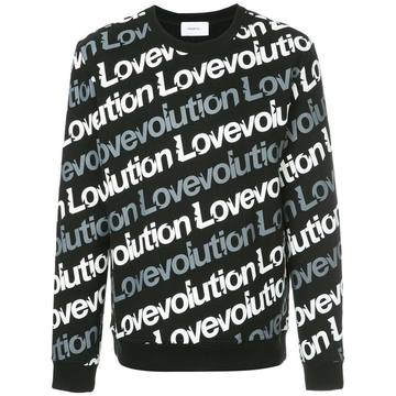 slogan print sweatshirt