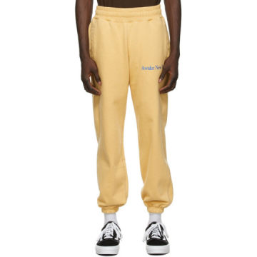 黄色 Classic Outline 徽标运动裤