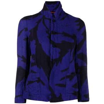 abstract-print jacket