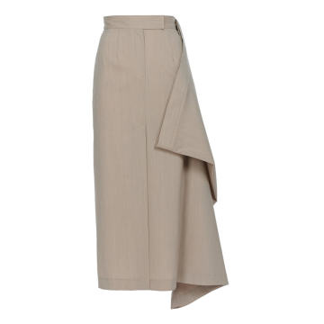 Virgin Wool-Blend Maxi Skirt