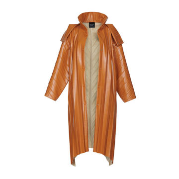 Pleated Longline Coat