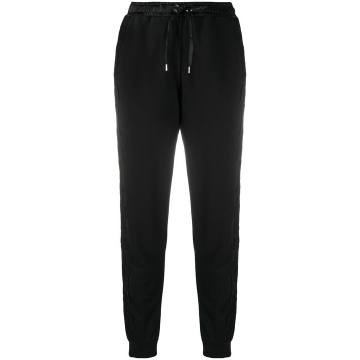 side lace panel trousers
