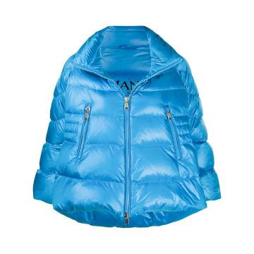 flared padded down jacket