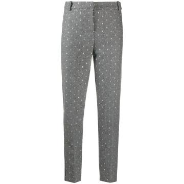 embroidered tailored trousers