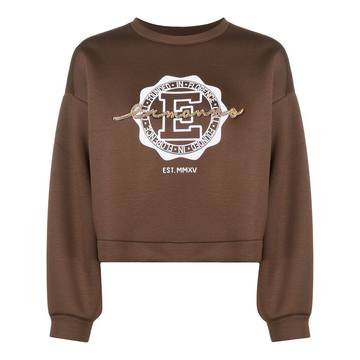 logo embroidered sweatshirt