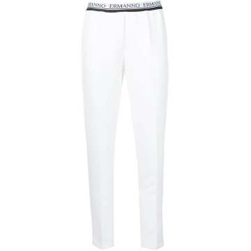 creased slim fit trousers