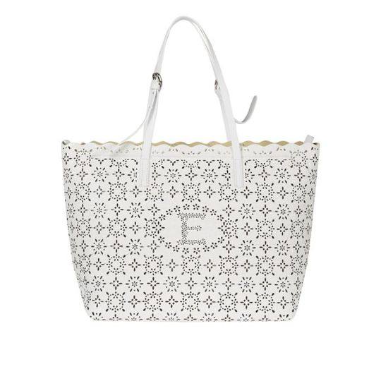 Ermanno Ermanno Scervino Ermanno Scervino Perforated Floral Tote展示图