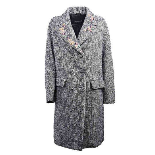 Ermanno Ermanno Scervino Scervino Floral Collar Coat展示图