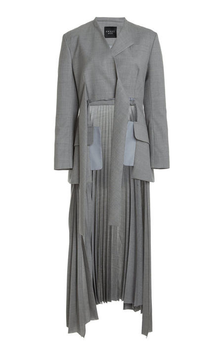 Pleated Wool Coat展示图