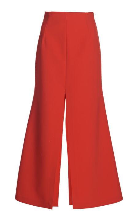 Bonded Crepe A-Line Maxi Skirt展示图