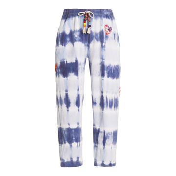 Santinella Cotton Beaded Tie-Dye Pants