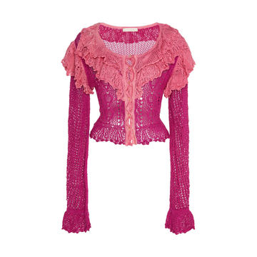 Seraphine  Raspberry Cardigan