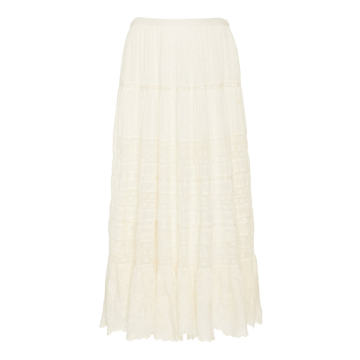 Donna Cotton Maxi Skirt