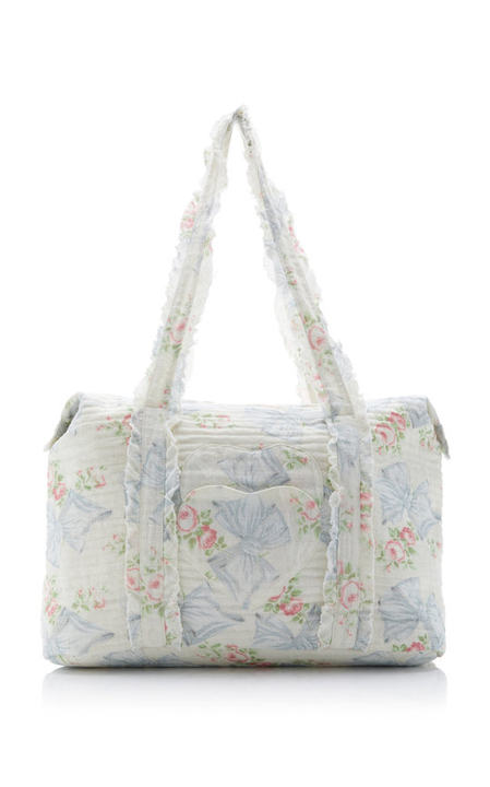 Davie Floral Cotton Weekender Tote展示图