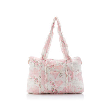 Davie Floral Cotton Weekender Tote