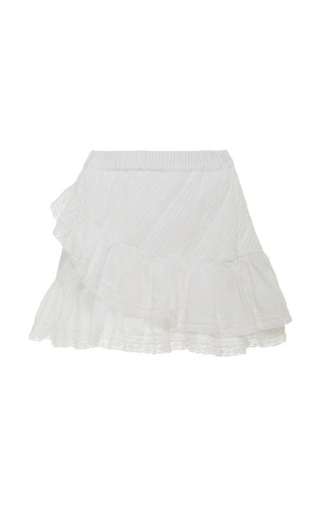 Emma Eyelet Cotton Skirt展示图