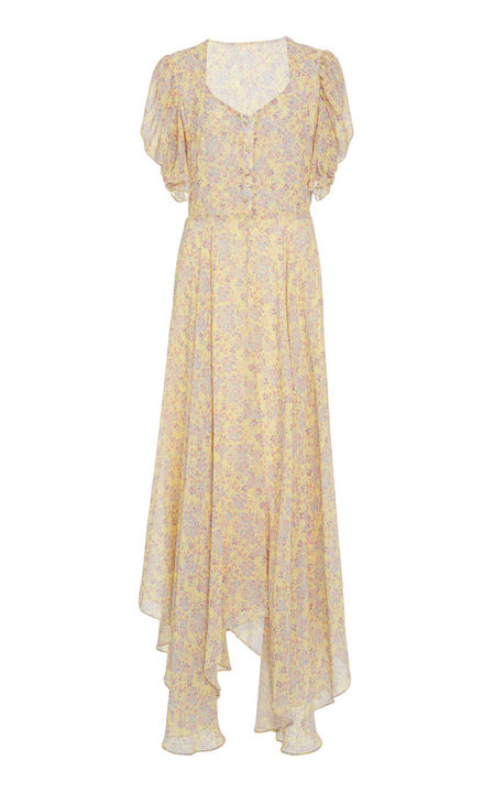 Coralie Silk Floral Maxi Dress展示图