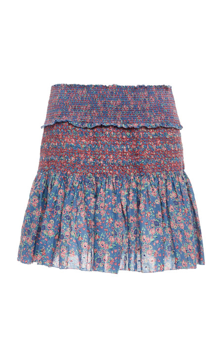 Camilla Floral Ruffle Mini Skirt展示图