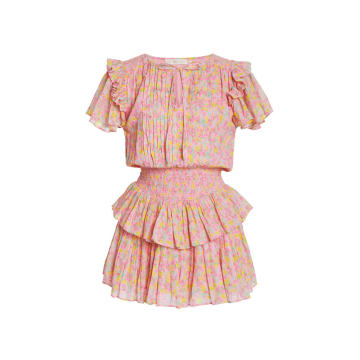 Audette Cotton-Gauze Mini Dress