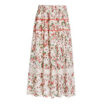 Saratoga Cotton Midi Skirt