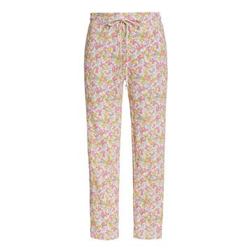 Brentley Printed Pointelle-Cotton Skinny Pants