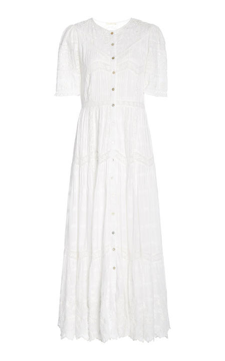 Rosita Broderie Anglaise Cotton Maxi Dress展示图