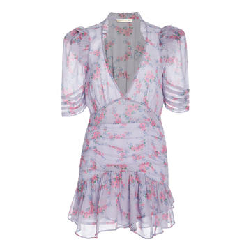 Arlo Floral Silk Mini Dress