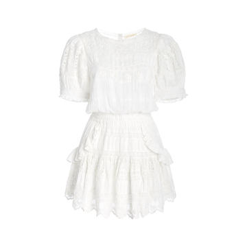 Augustine Broderie Anglaise Cotton Mini Dress