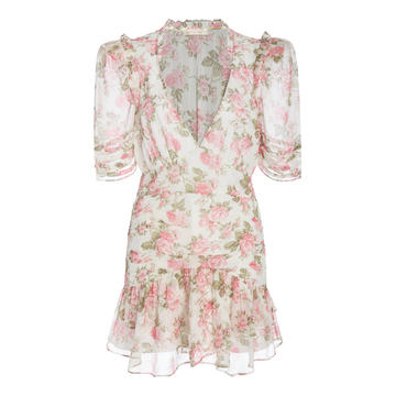 Arlo Floral Silk Mini Dress